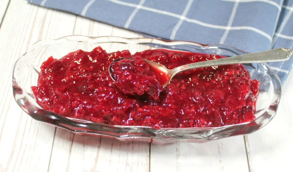 Keto Raspberry Cranberry Sauce1