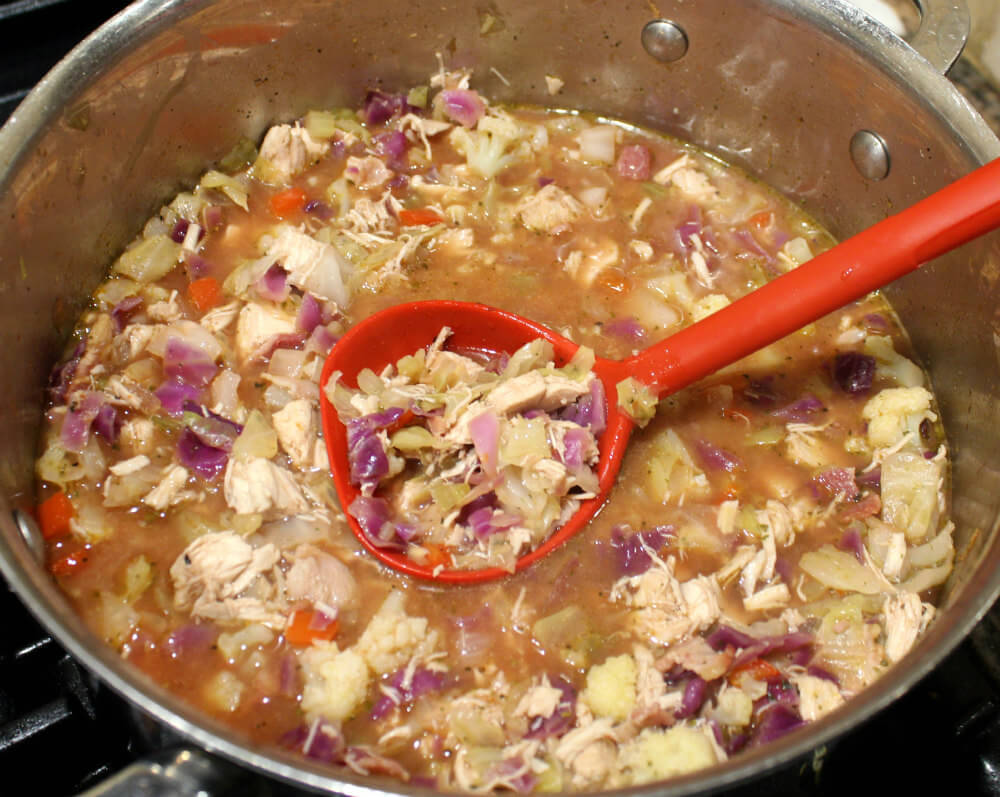 Chicken Bacon Cabbage Keto Soup6