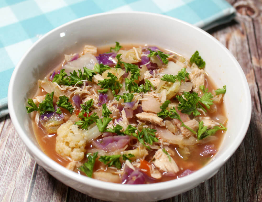 Chicken Bacon Cabbage Keto Soup7