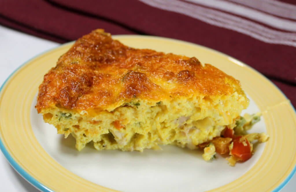 Turkey Leftover Crustless Quiche1