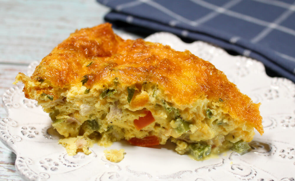 Turkey Leftover Crustless Quiche6