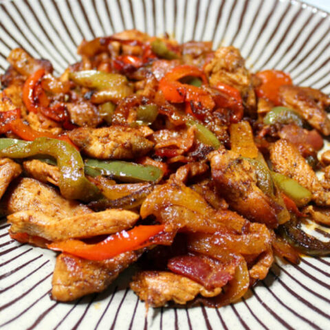 Low-Carb Chicken Bacon Fajitas1