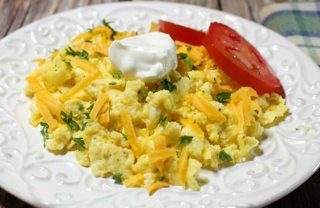 Cottage Cheese Scrambled Eggs - Eating Bird Food