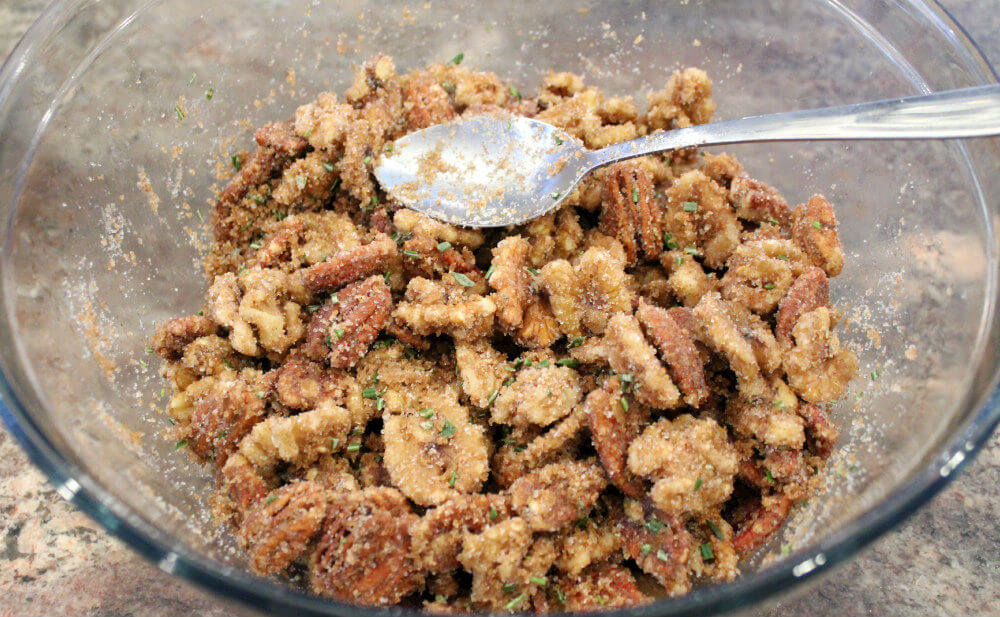 Keto Cinnamon Rosemary Candied Nuts3