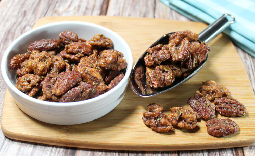 Keto Cinnamon Rosemary Candied Nuts6