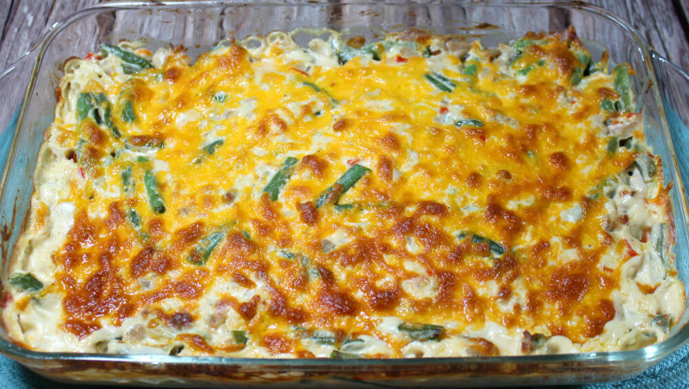 Keto Cheesy Chicken & Green Bean Casserole5