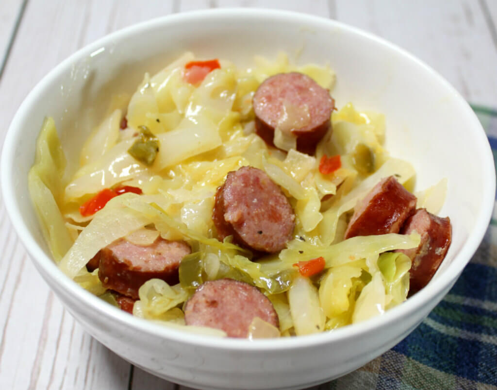 Low-Carb Cabbage and Sausage Skillet1