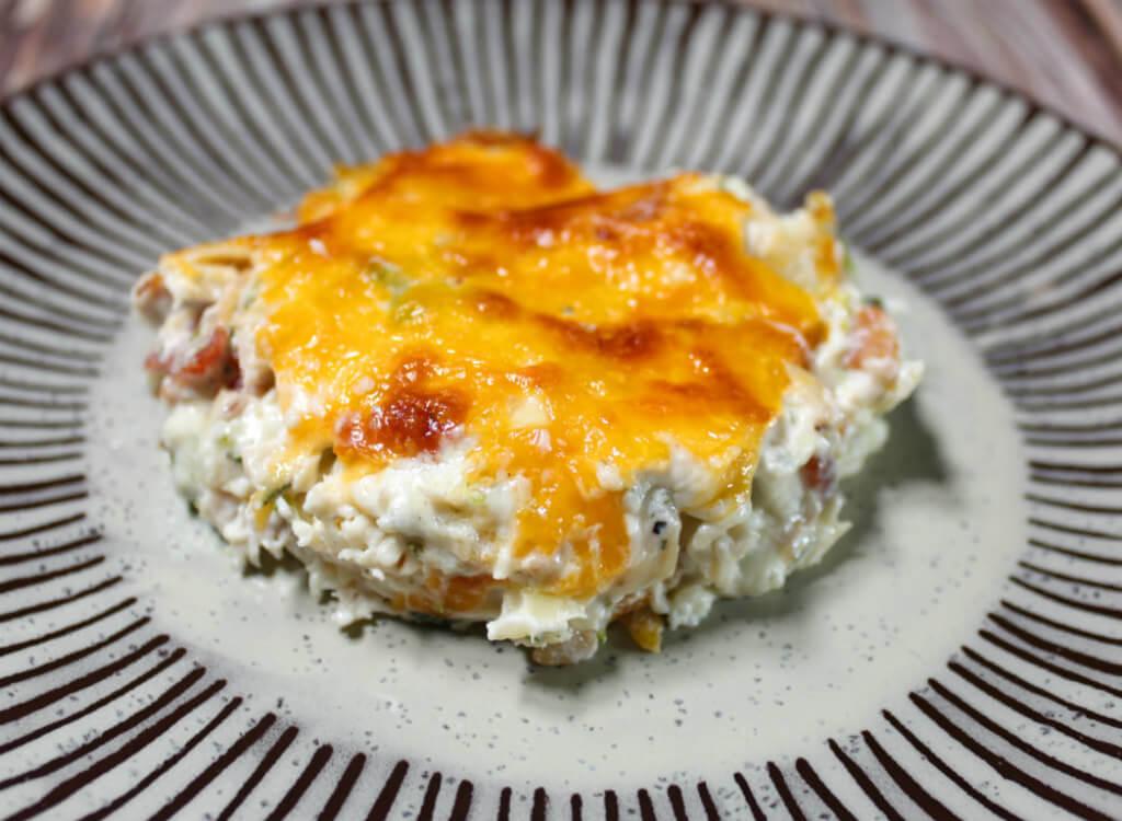 Low-Carb Chicken Bacon Ranch Casserole1