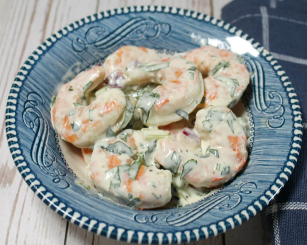 Keto Creamy Cilantro Lime Shrimp Salad1