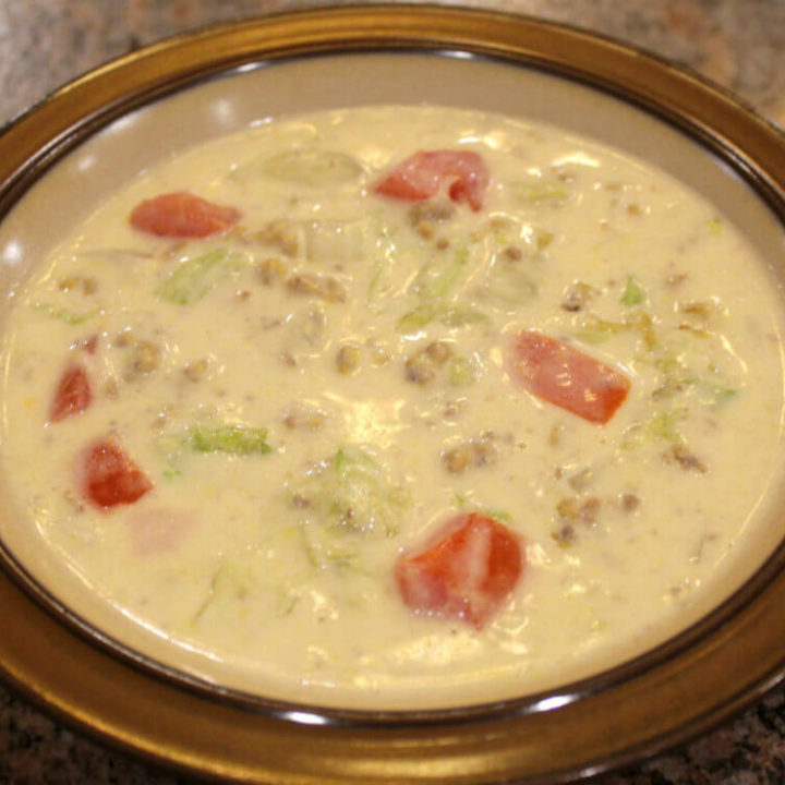 Cheeseburger Keto Soup1