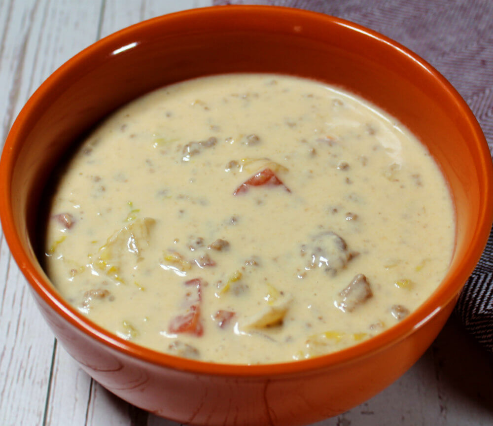 Cheeseburger Keto Soup6