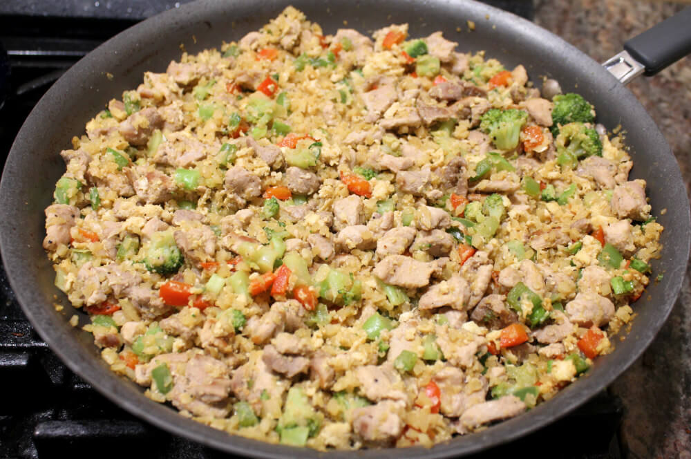 Pork Fried Cauliflower Rice (Keto)6