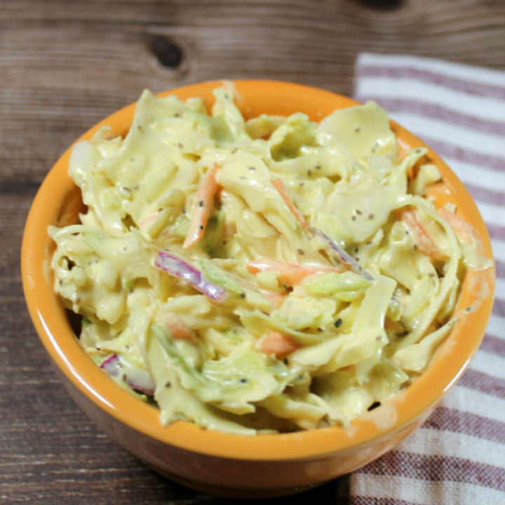 Tangy Keto Mustard Coleslaw1