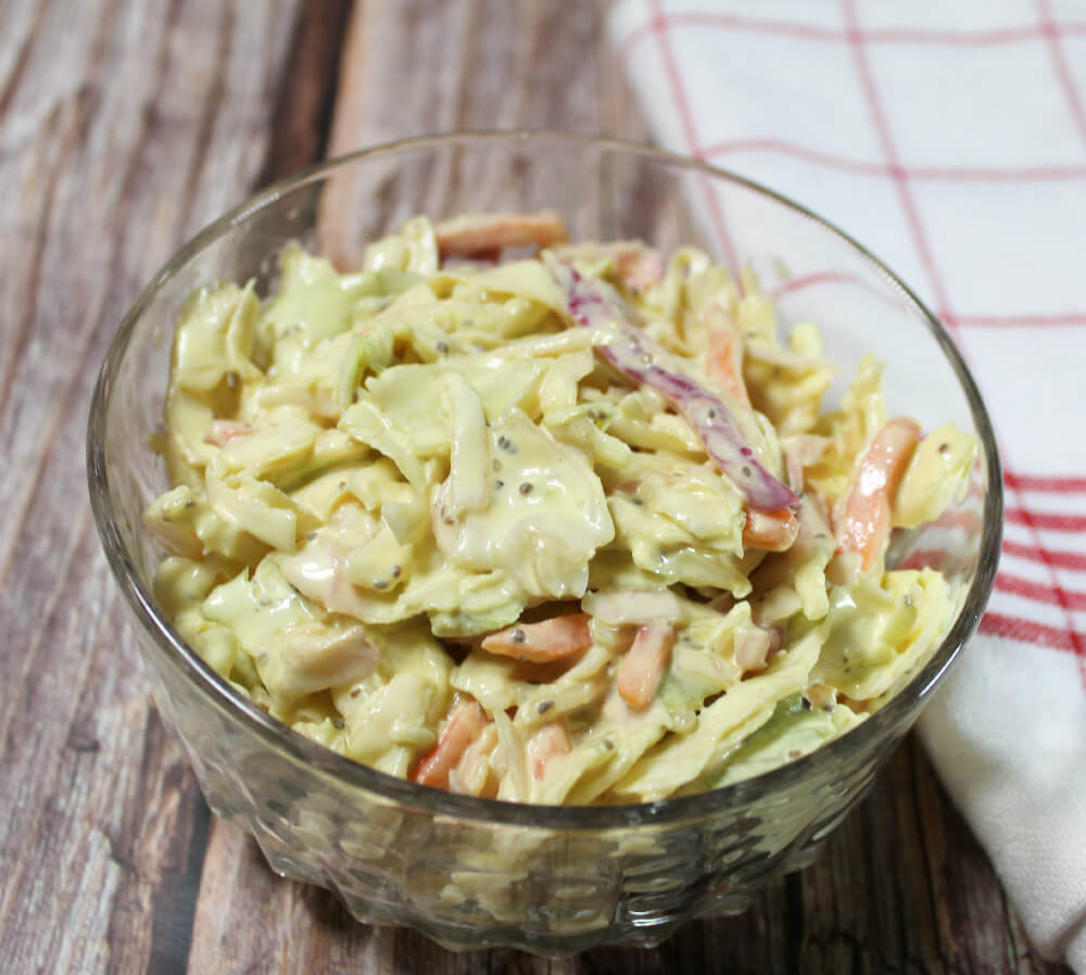 Tangy Keto Mustard Coleslaw5