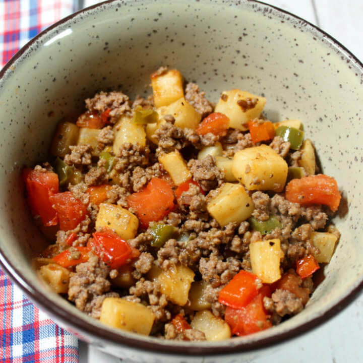 Low-Carb Ground Beef & Turnip Skillet1