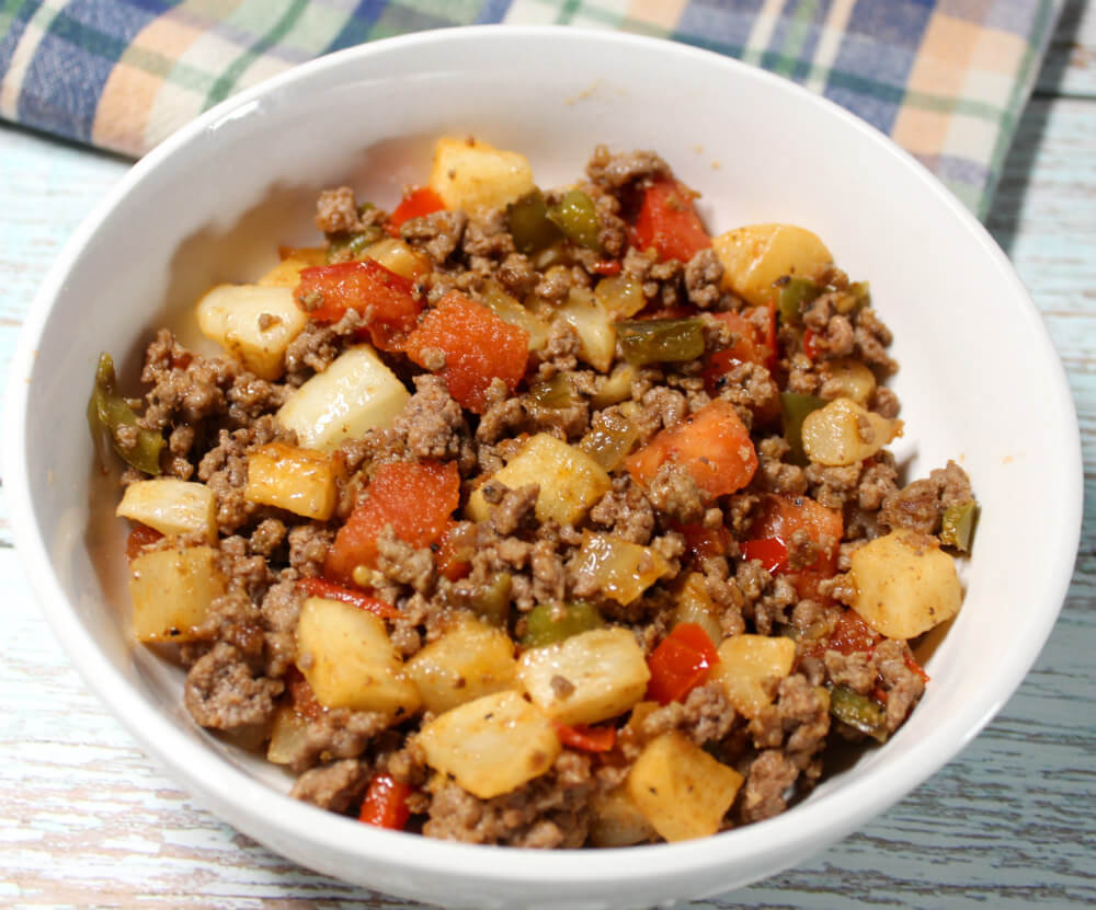 Low-Carb Ground Beef & Turnip Skillet6