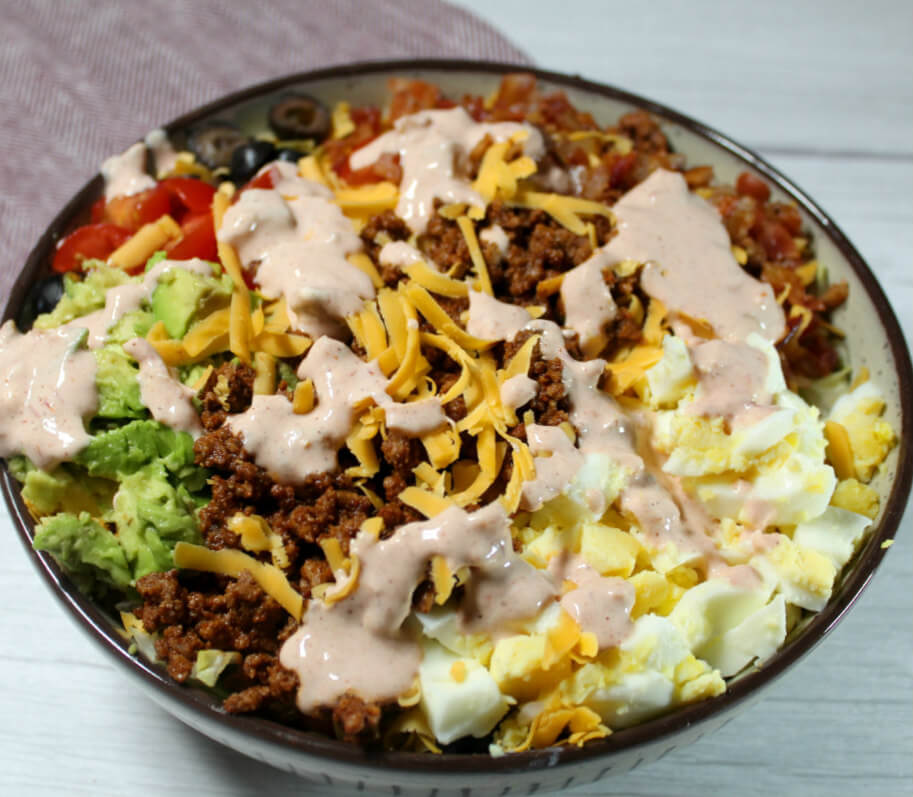Low-Carb Taco Cobb Salad8
