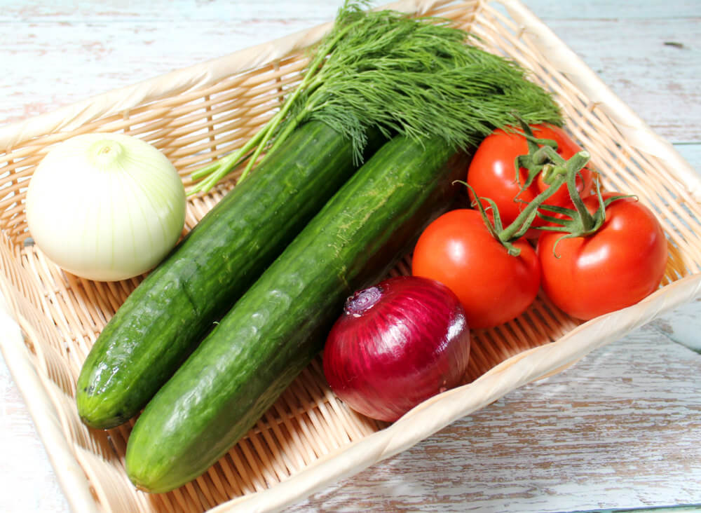 Keto Marinated Cucumber, Tomato, and Onion Salad2