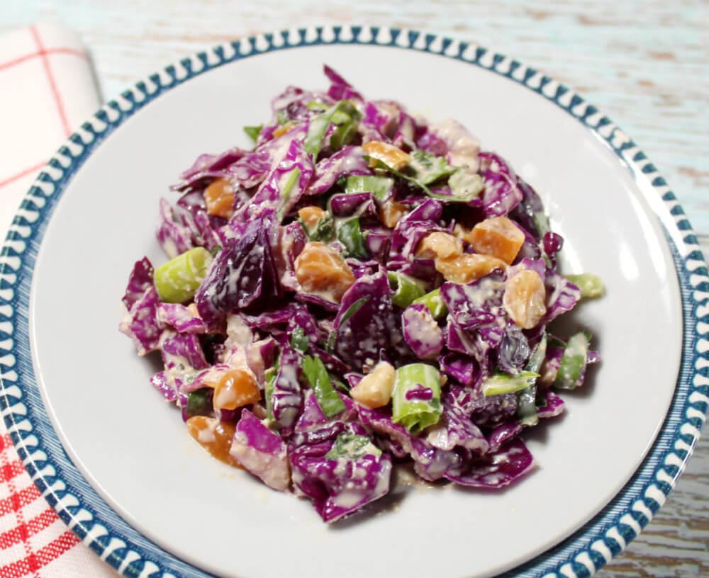 Red Cabbage Coleslaw with Keto Ginger Dressing7
