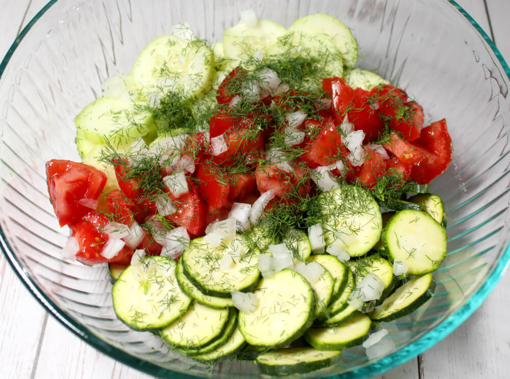 Creamy Cucumber Zucchini Ranch Salad3