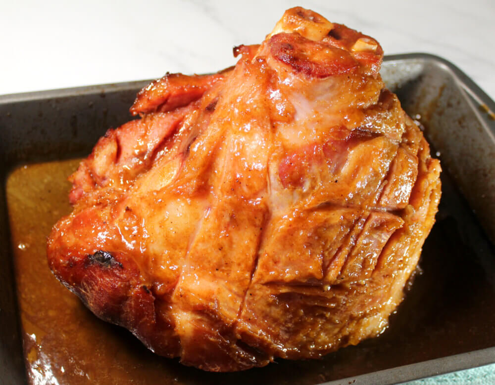 Brown Sugar Mustard Keto Glazed Ham2