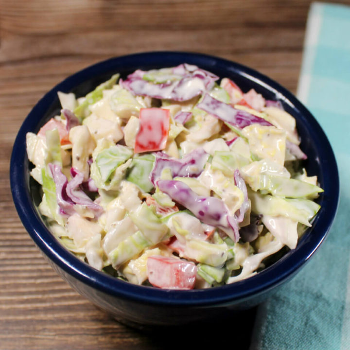 Brussels Sprouts Cabbage Keto Slaw1