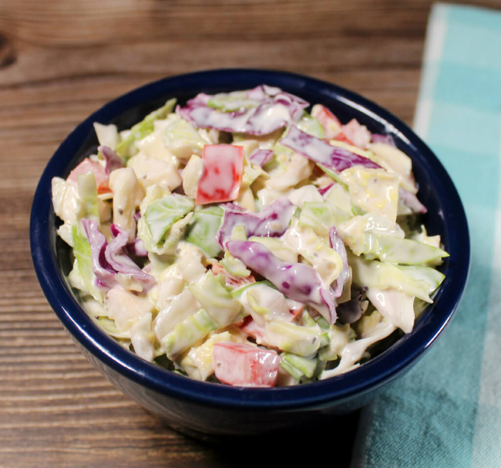 Brussels Sprouts Cabbage Keto Slaw1