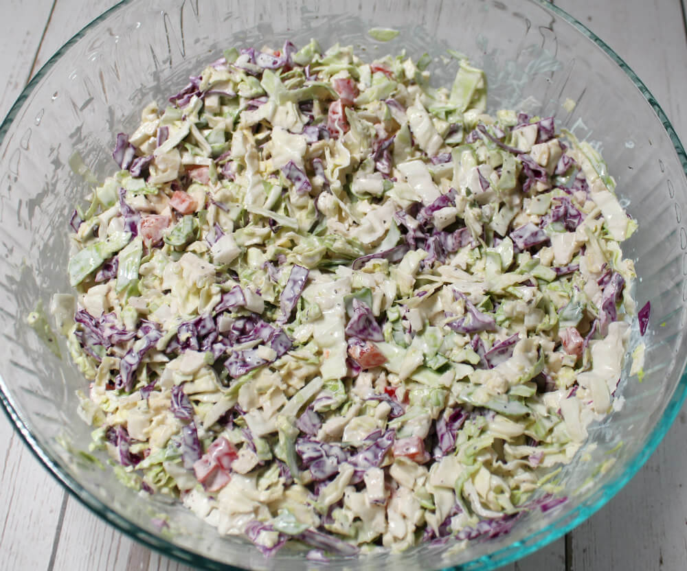 Brussels Sprouts Cabbage Keto Slaw5