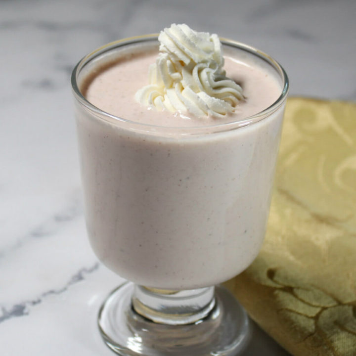 Strawberry Cheesecake Keto Milkshake1