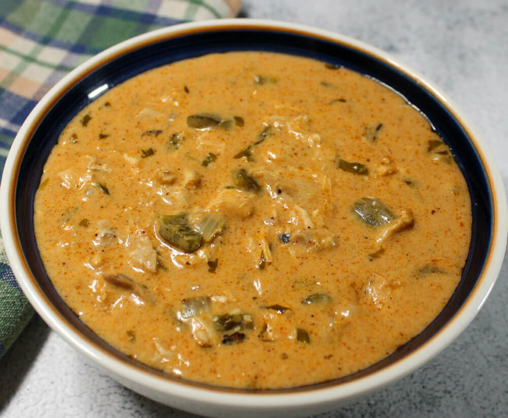 Cheesy Keto Chicken and Poblano Soup6