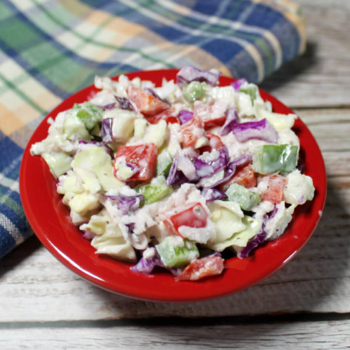 Keto Creamy Kohlrabi Cabbage Slaw1