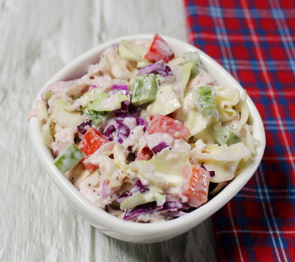 Keto Creamy Kohlrabi Cabbage Slaw6