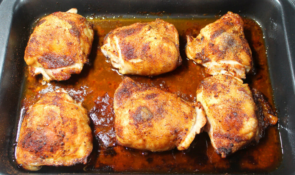 Easy Harissa Baked Chicken Thighs4