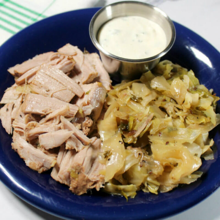 Easy Crockpot Pork & Cabbage1