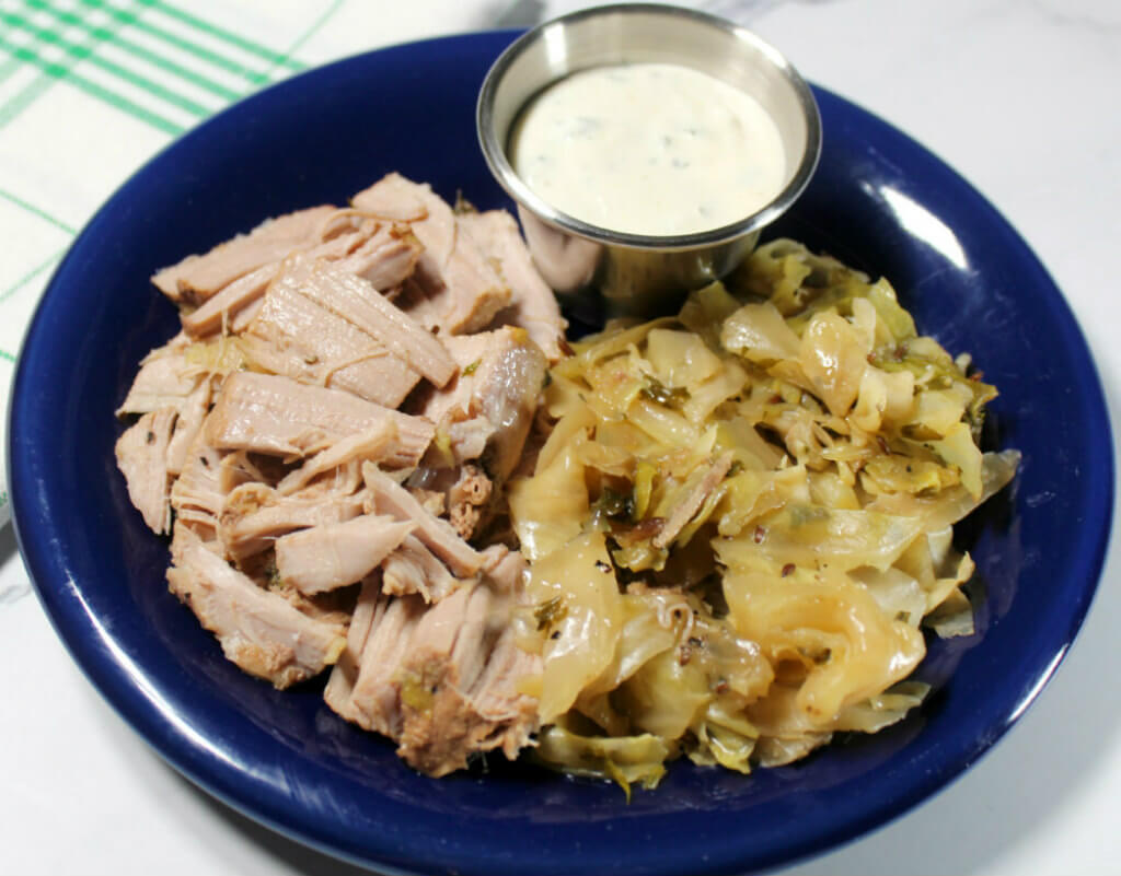 Easy Crockpot Pork & Cabbage1
