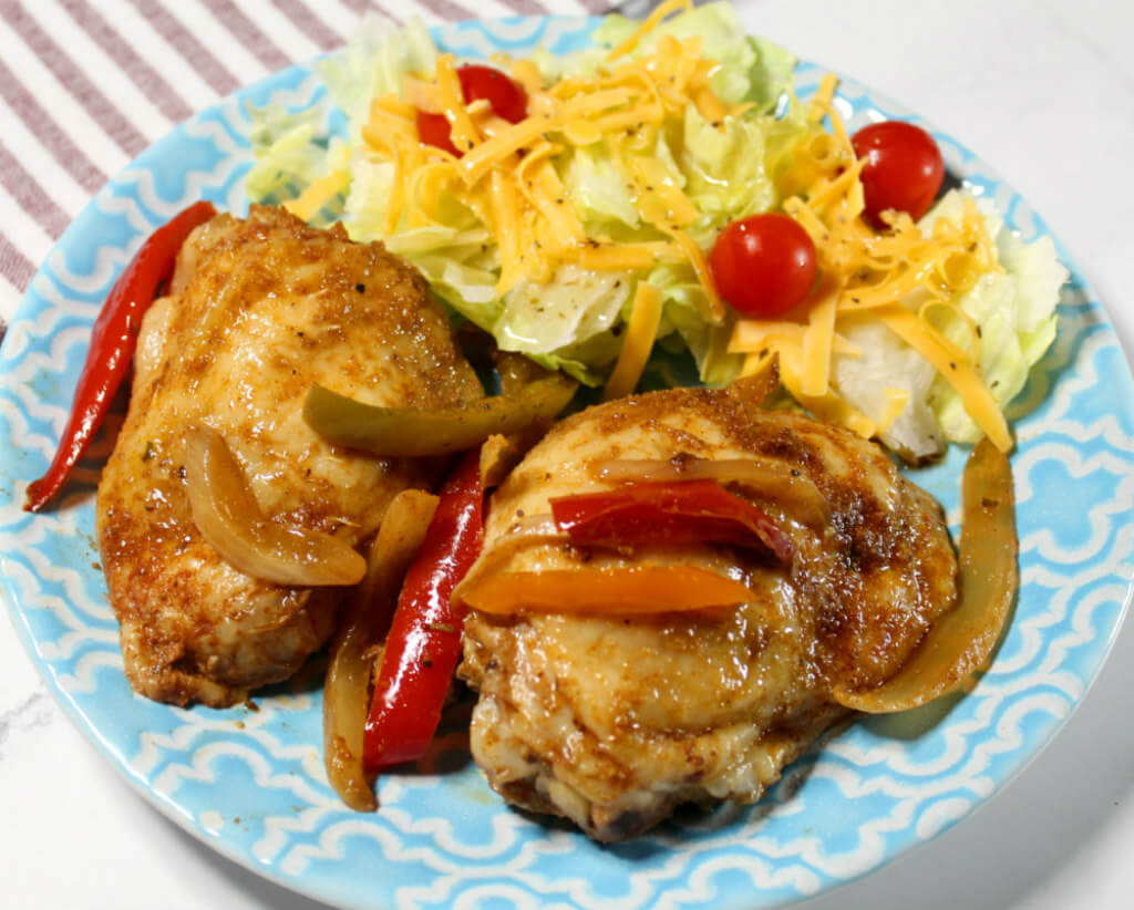 Baked Keto Fajita Chicken Thighs1