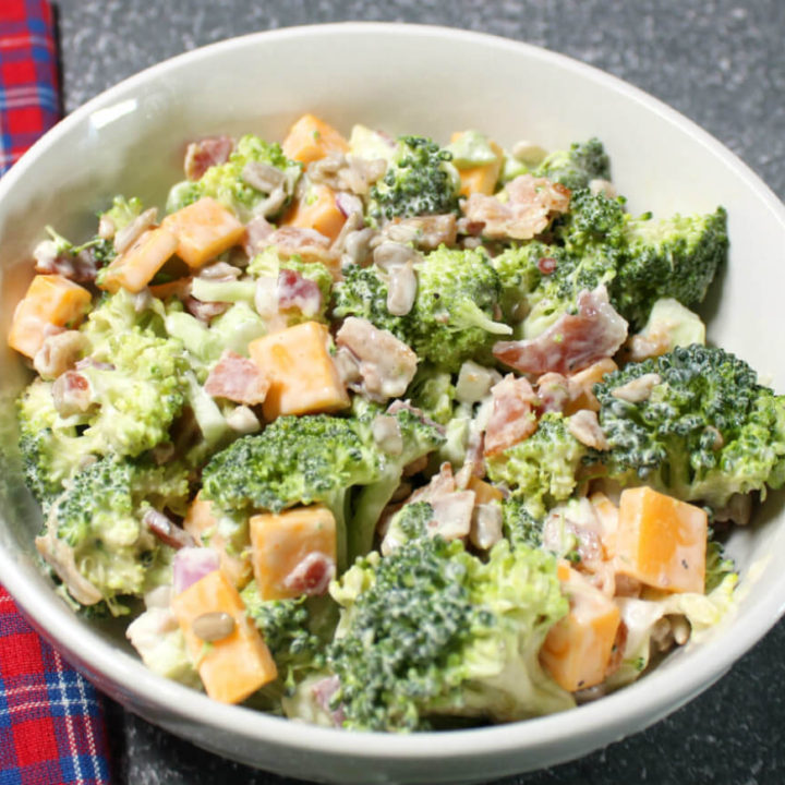 Broccoli Bacon Keto Salad1