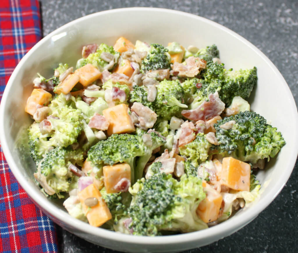 Broccoli Bacon Keto Salad1