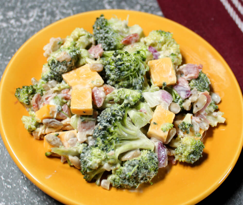 Broccoli Bacon Keto Salad6