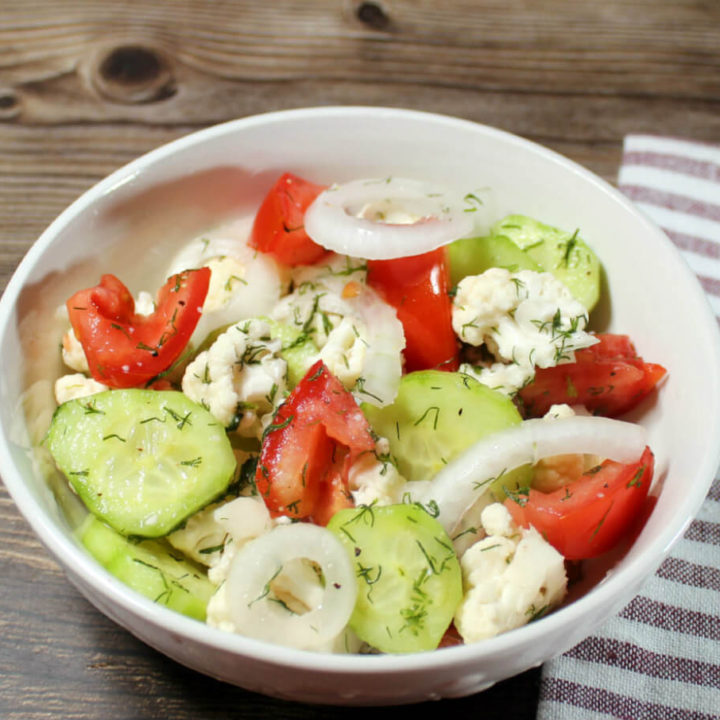 Keto Marinated Cauliflower Salad1