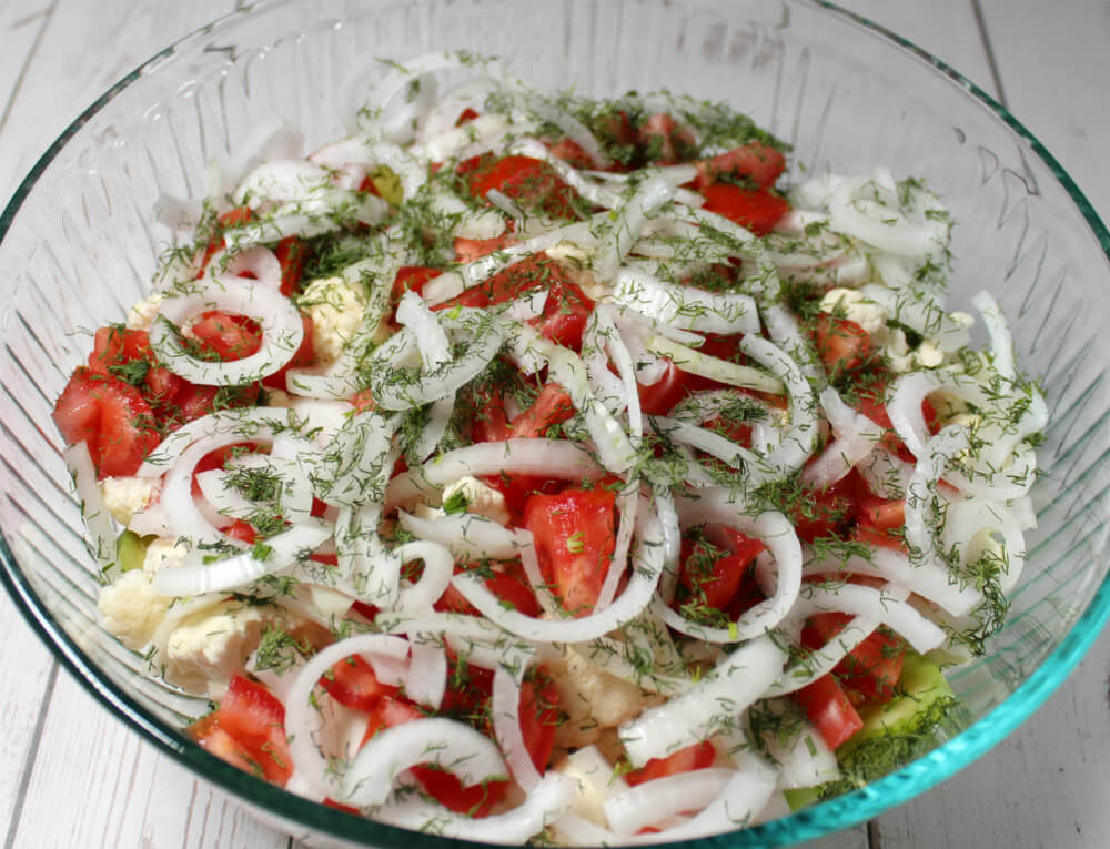 Keto Marinated Cauliflower Salad3