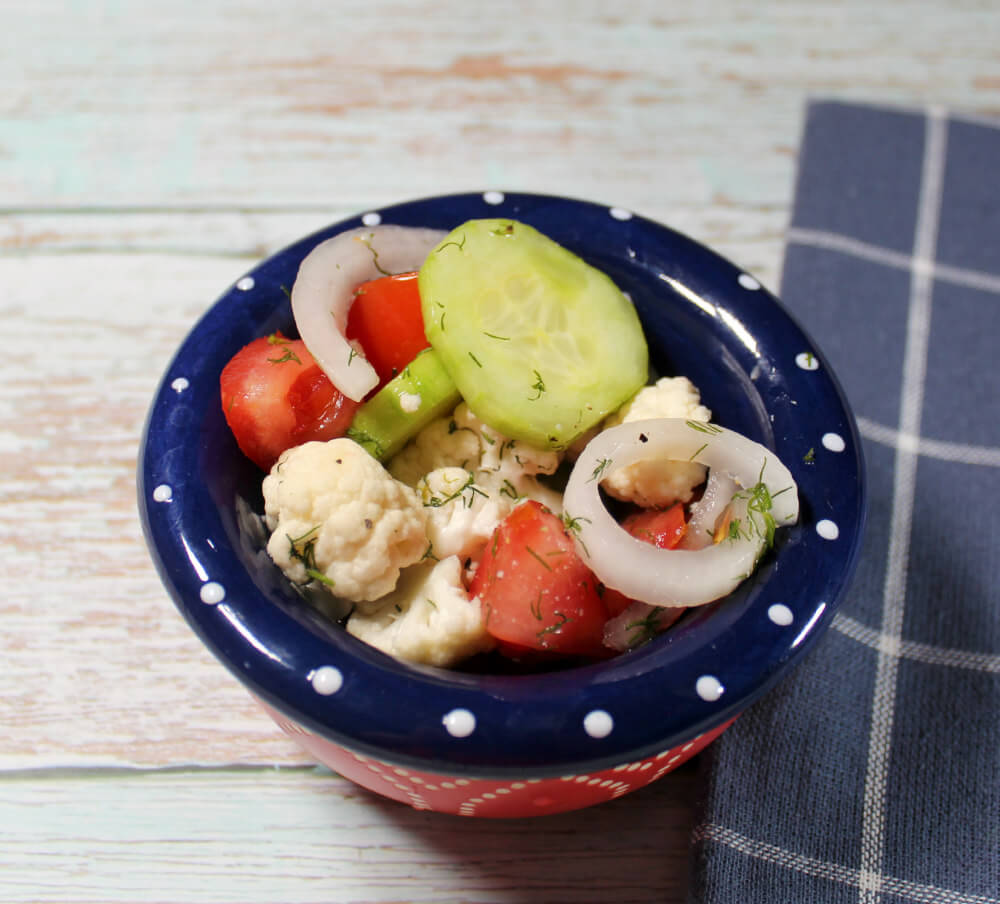 Keto Marinated Cauliflower Salad5