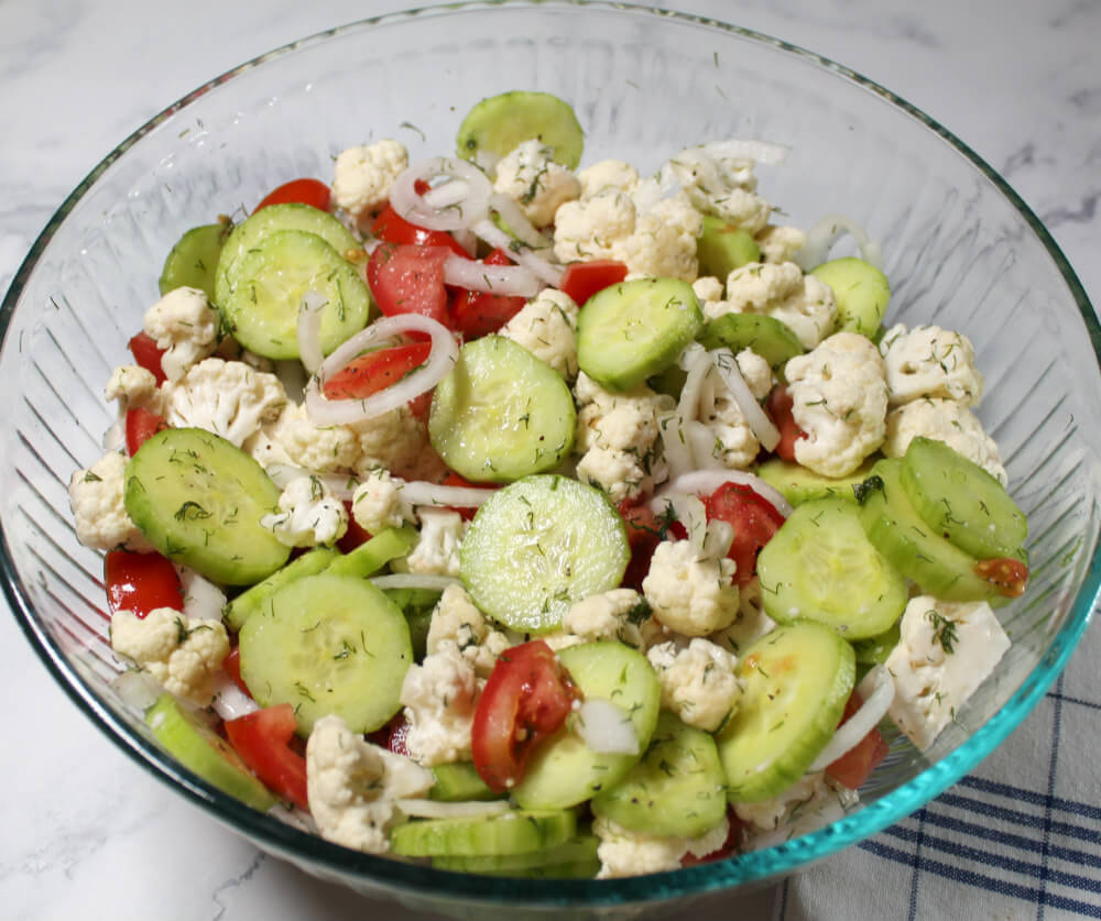 Keto Marinated Cauliflower Salad6