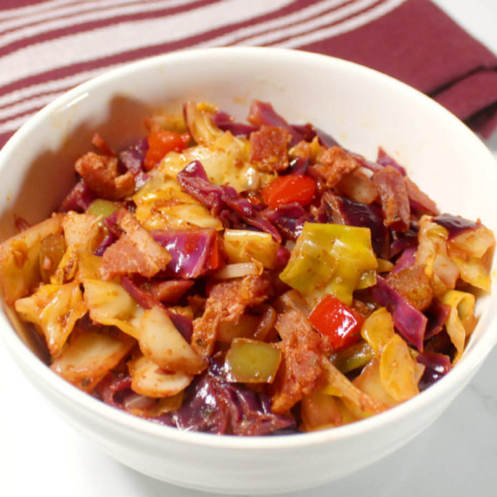 Low-Carb Bacon Fajita Cabbage Skillet1