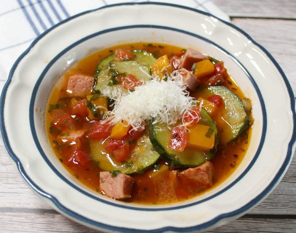 Low-Carb Smoked Sausage Zucchini Soup7