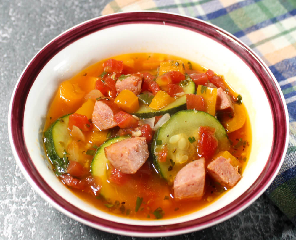 Low-Carb Smoked Sausage Zucchini Soup8