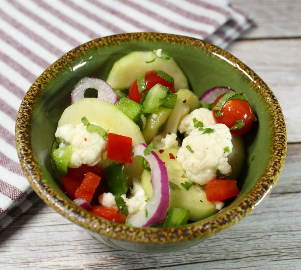 Keto Marinated Mexican Cauliflower Salad5