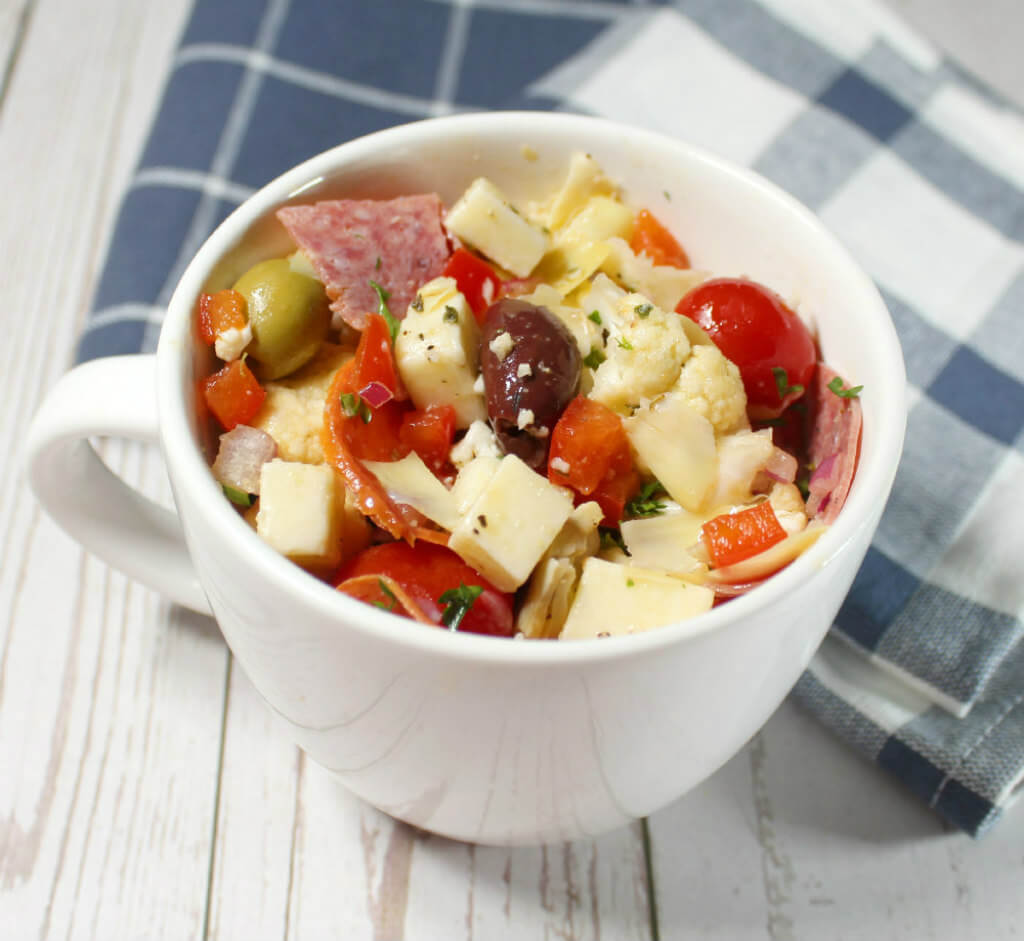 Keto Cauliflower Antipasto Salad1