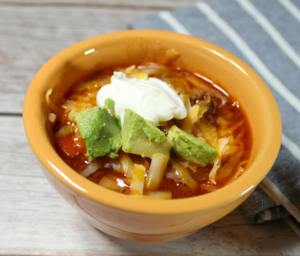 Fajita Seasoned Keto Chili1