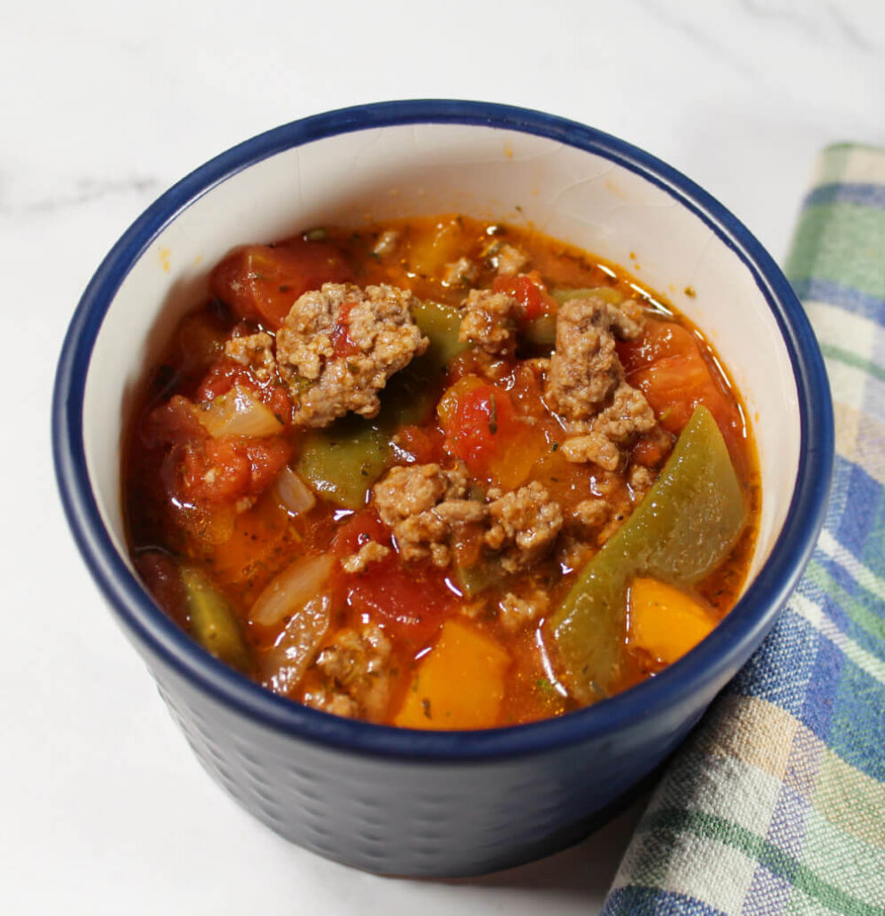 Keto Hamburger Green Bean Soup6